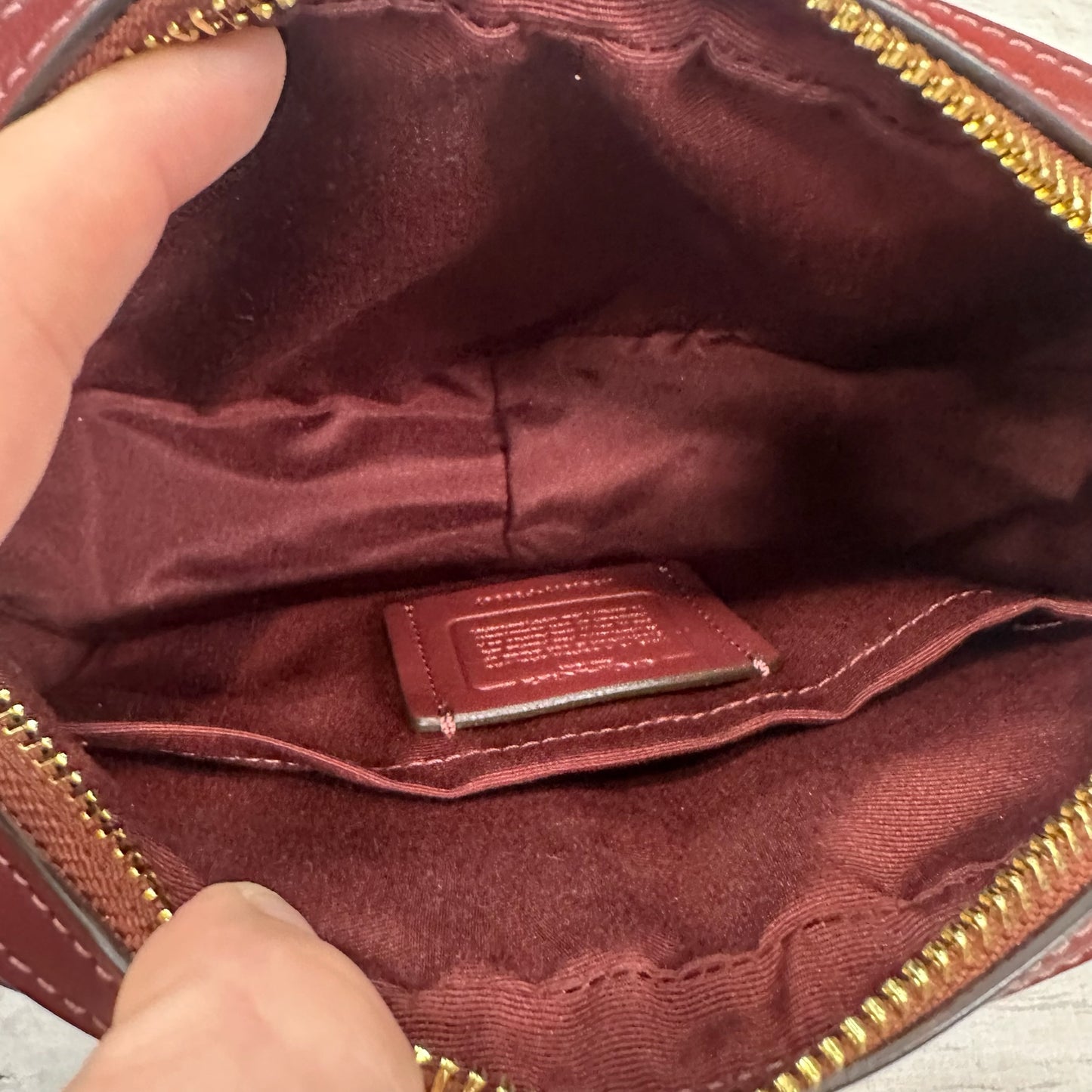 Crossbody Designer By Coach, Size: Small
