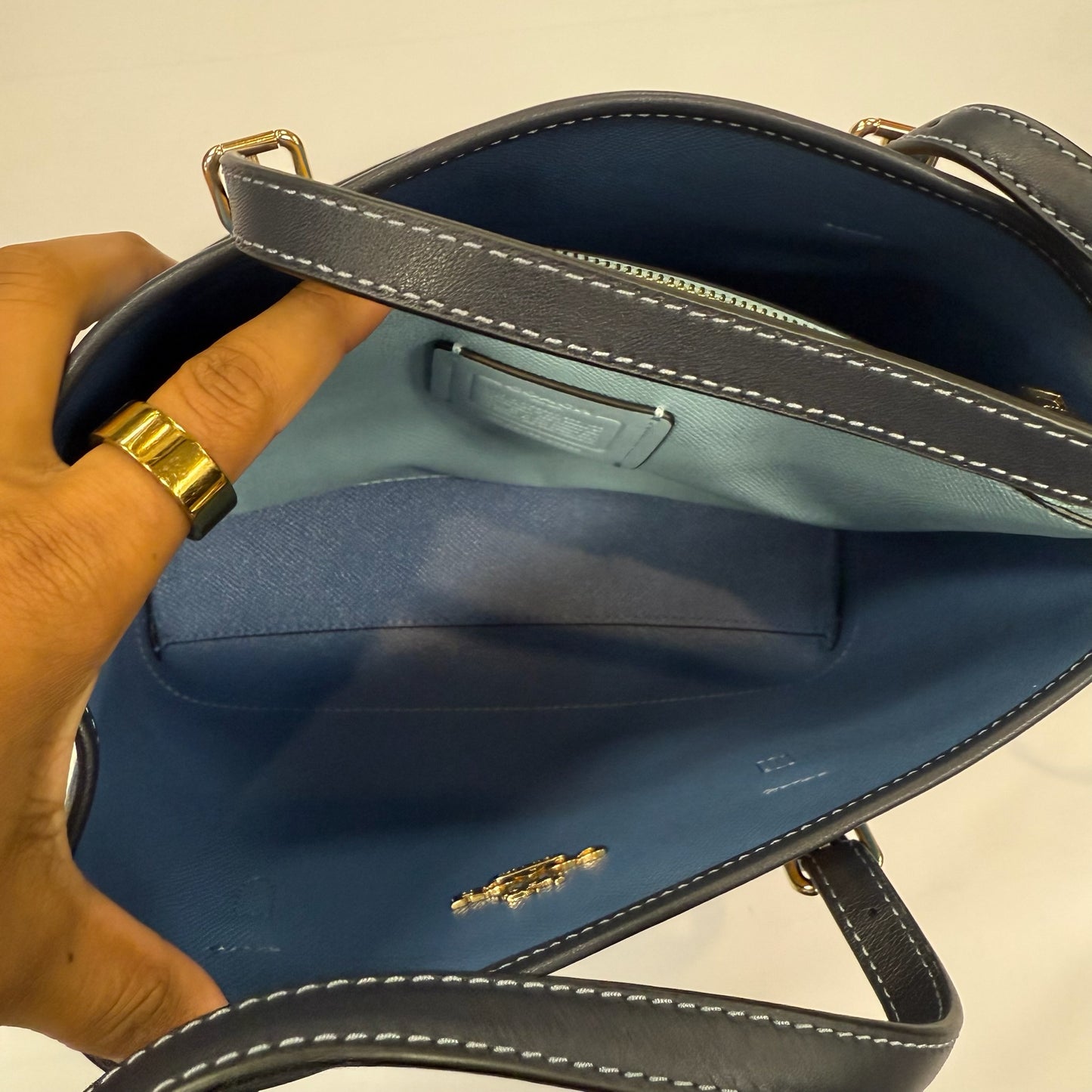 Crossbody Designer By Coach, Size: Medium