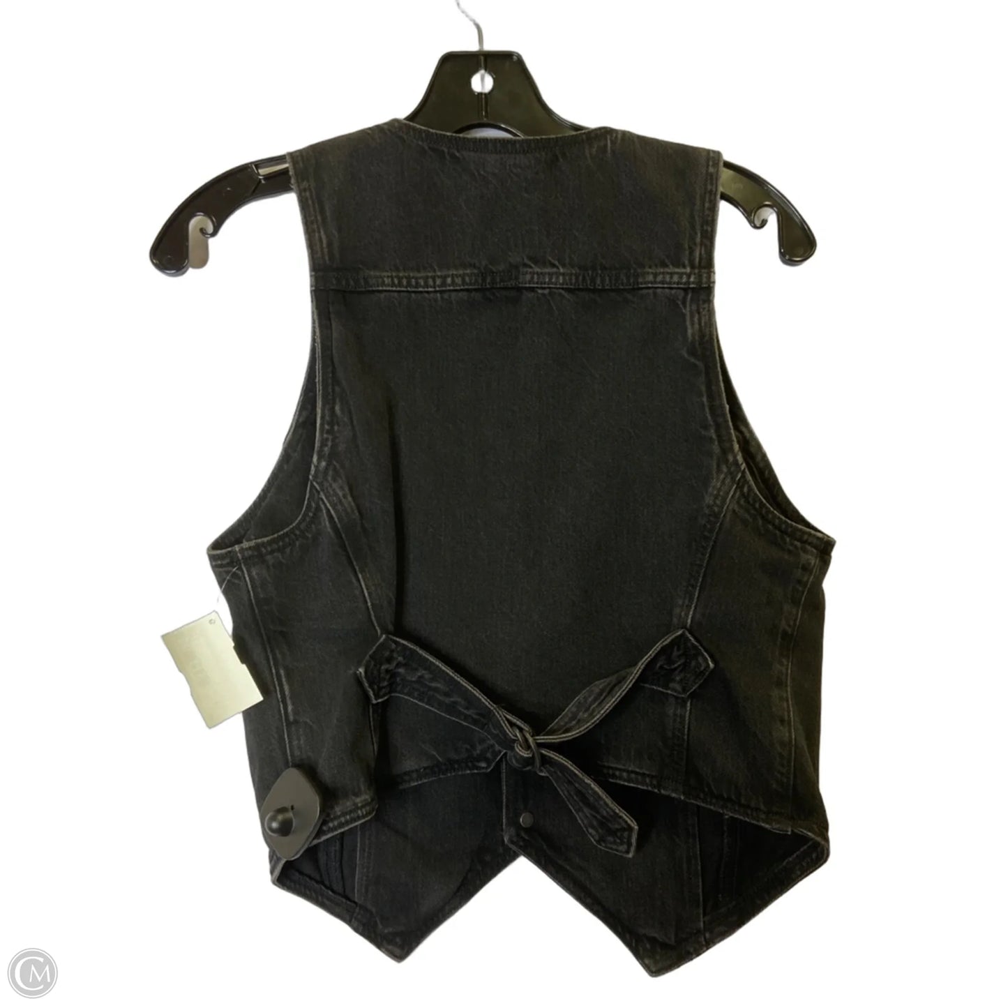 Vest Other By American Eagle In Black Denim, Size: M