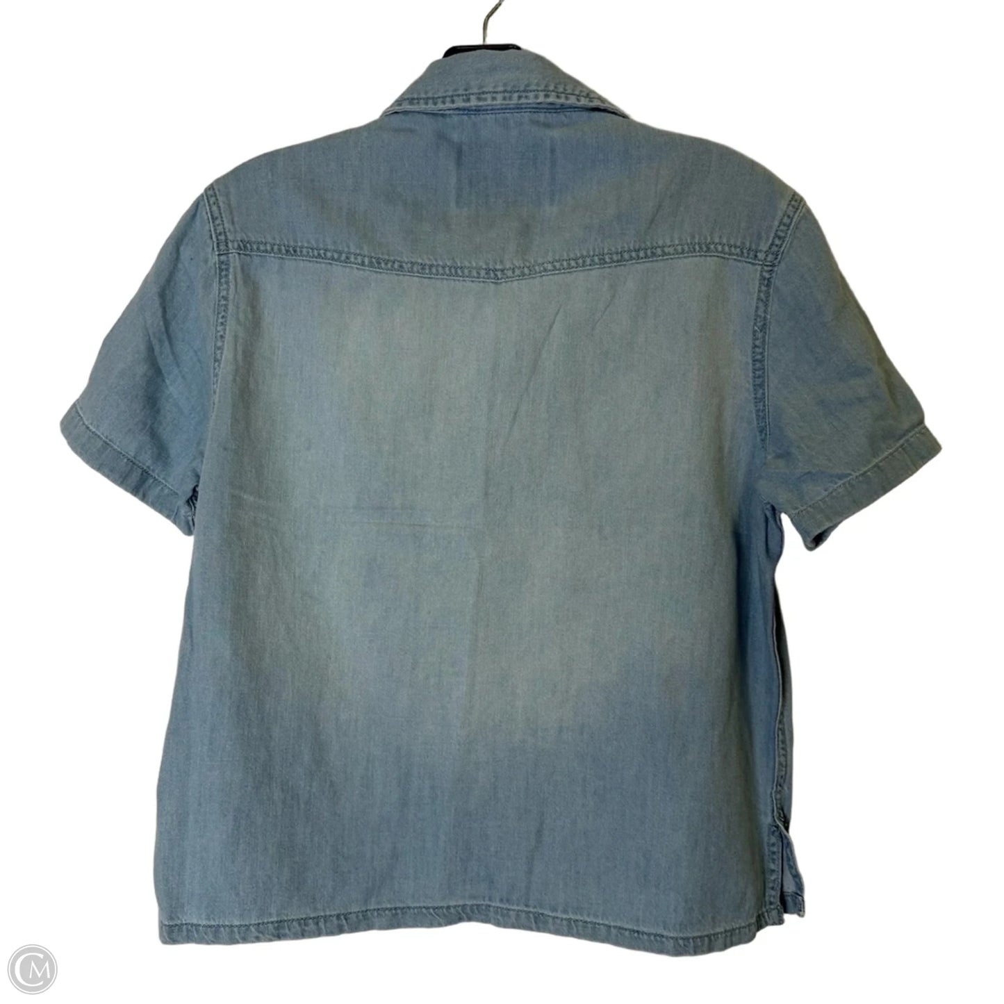 Top Short Sleeve By Lola River In Blue Denim, Size: Xs