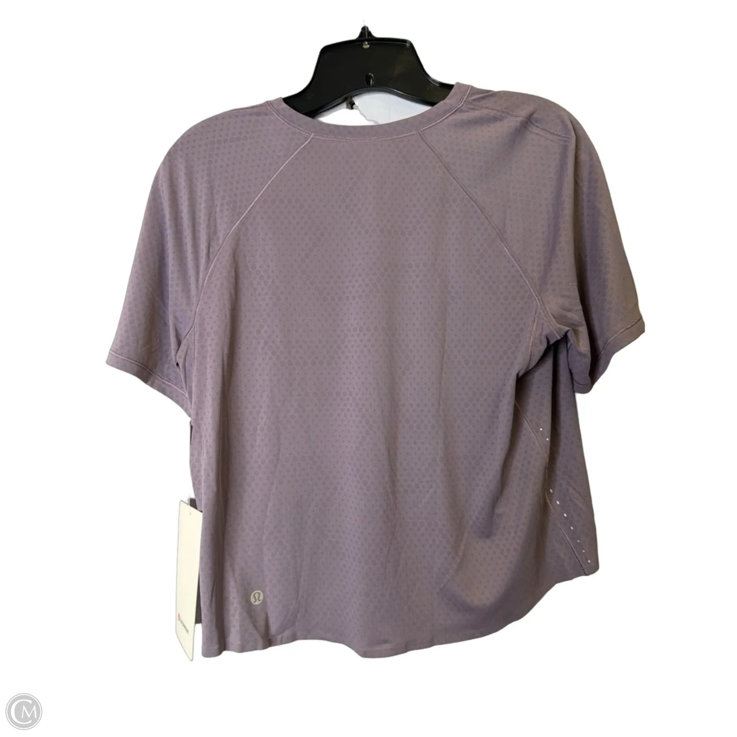 Athletic Top Short Sleeve By Lululemon In Purple, Size: 6