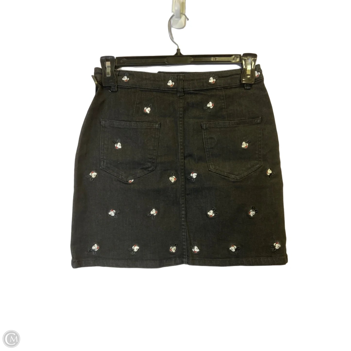 Skirt Mini & Short By Disney In Black Denim, Size: 8