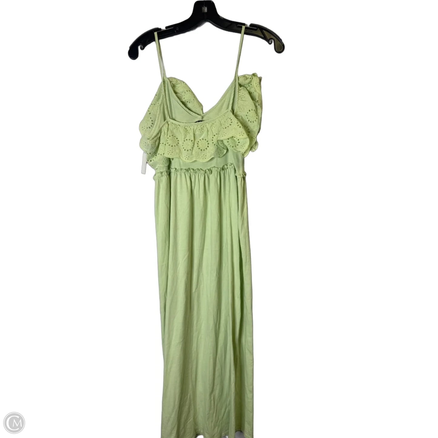 Dress Casual Midi By Zara In Green, Size: M