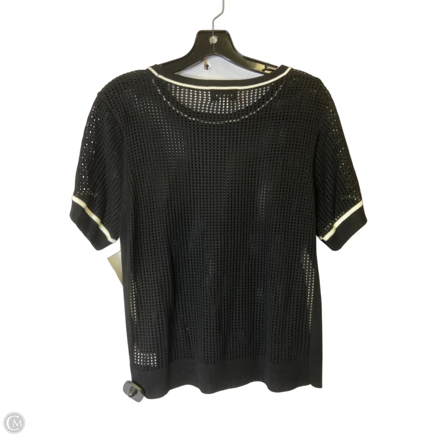Top Short Sleeve By Evereve In Black, Size: M