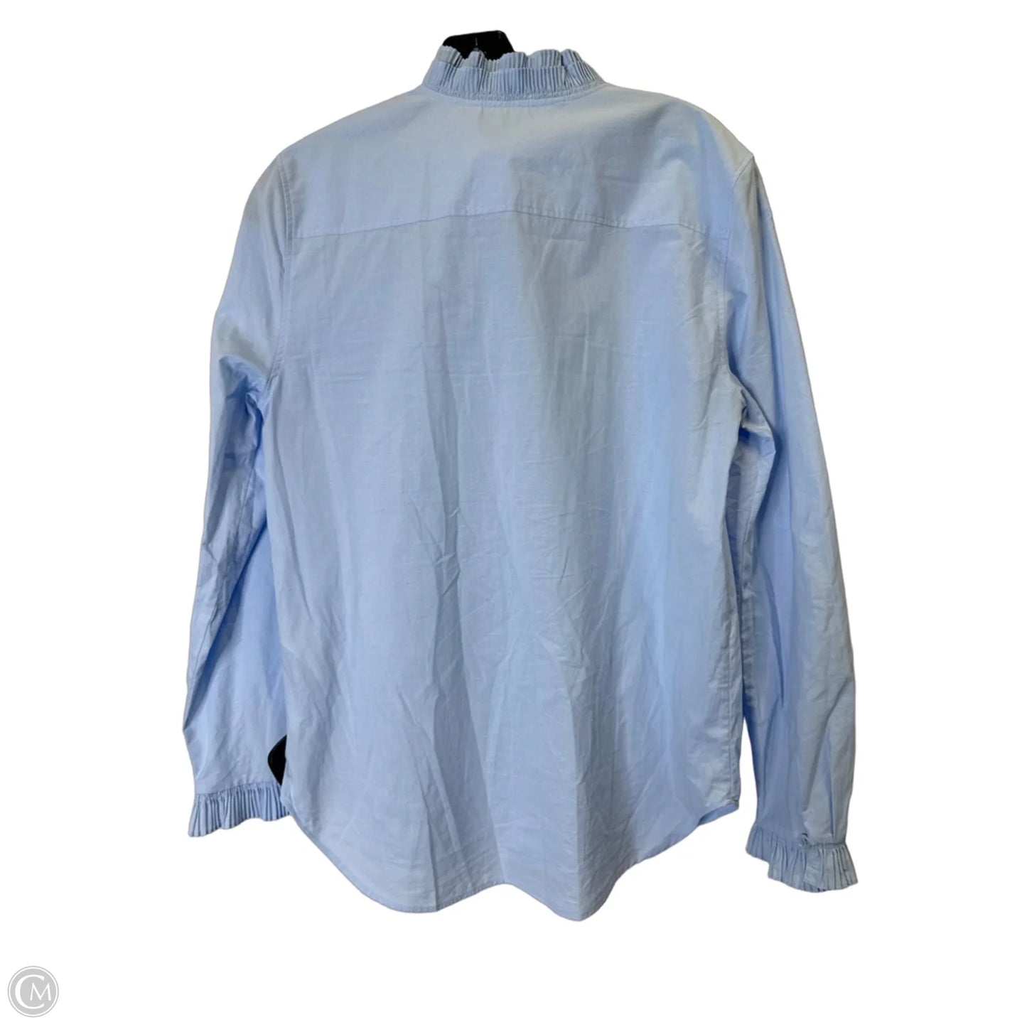 Top Long Sleeve By Zara In Blue, Size: S