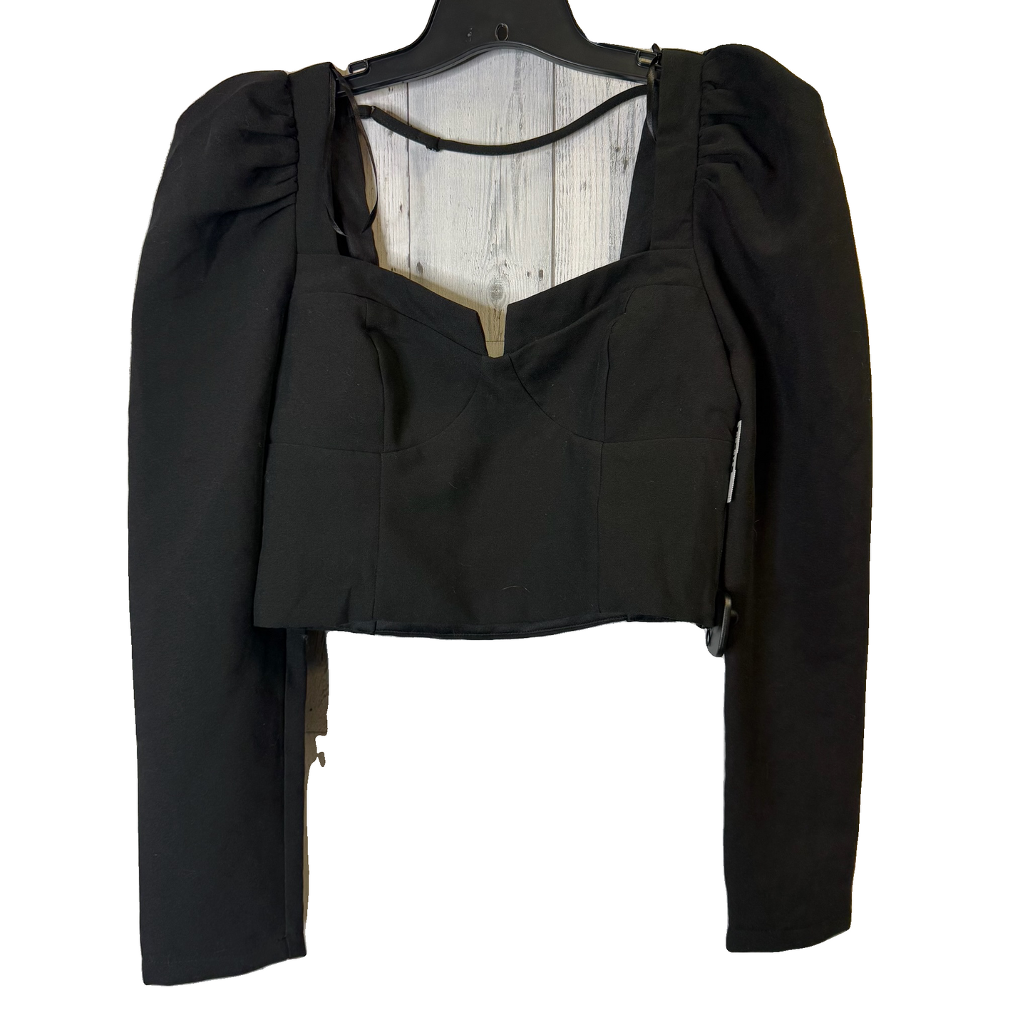 Top Long Sleeve By Dobe In Black, Size: L