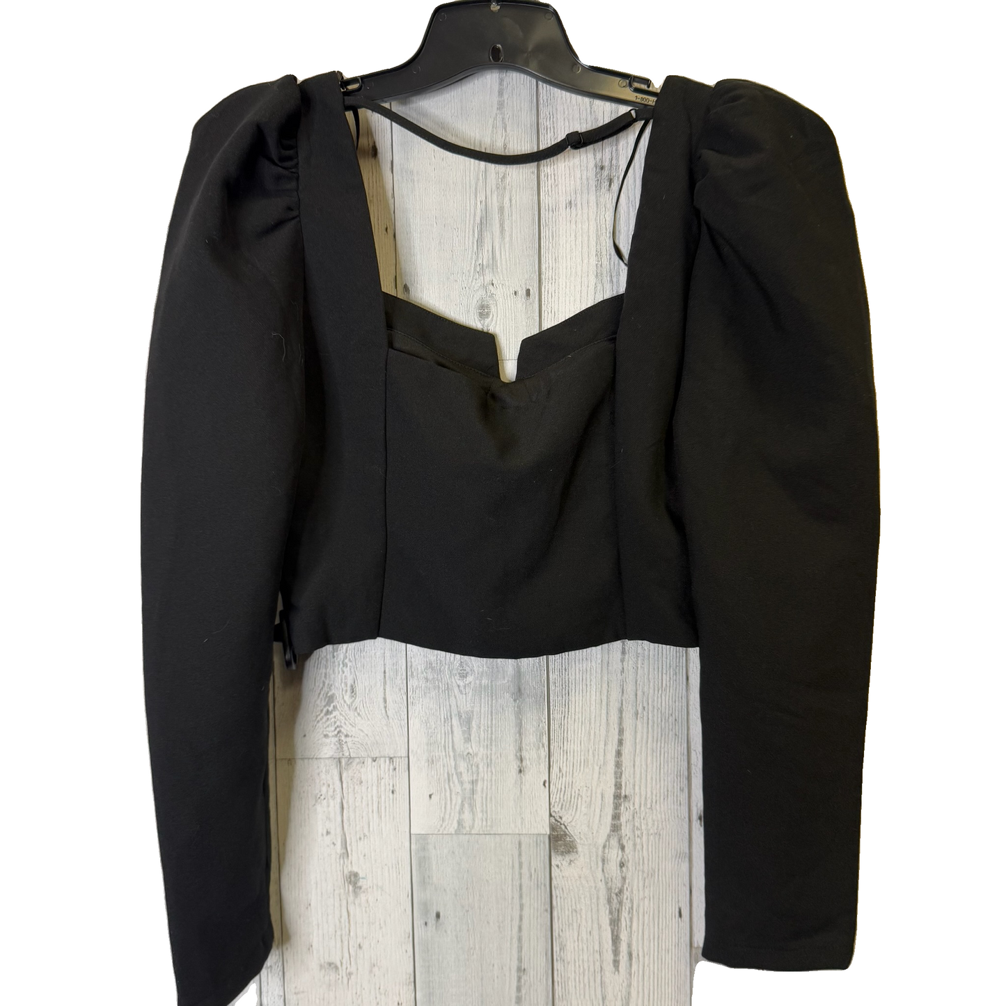 Top Long Sleeve By Dobe In Black, Size: L