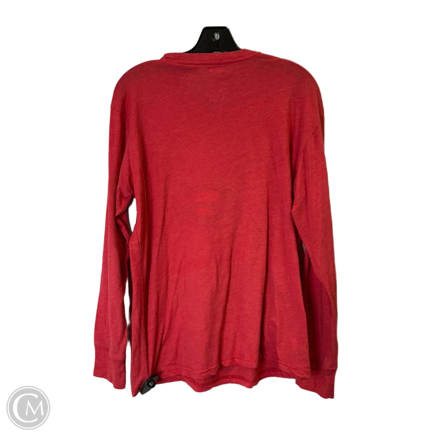 Top Long Sleeve By Clothes Mentor In Red, Size: M