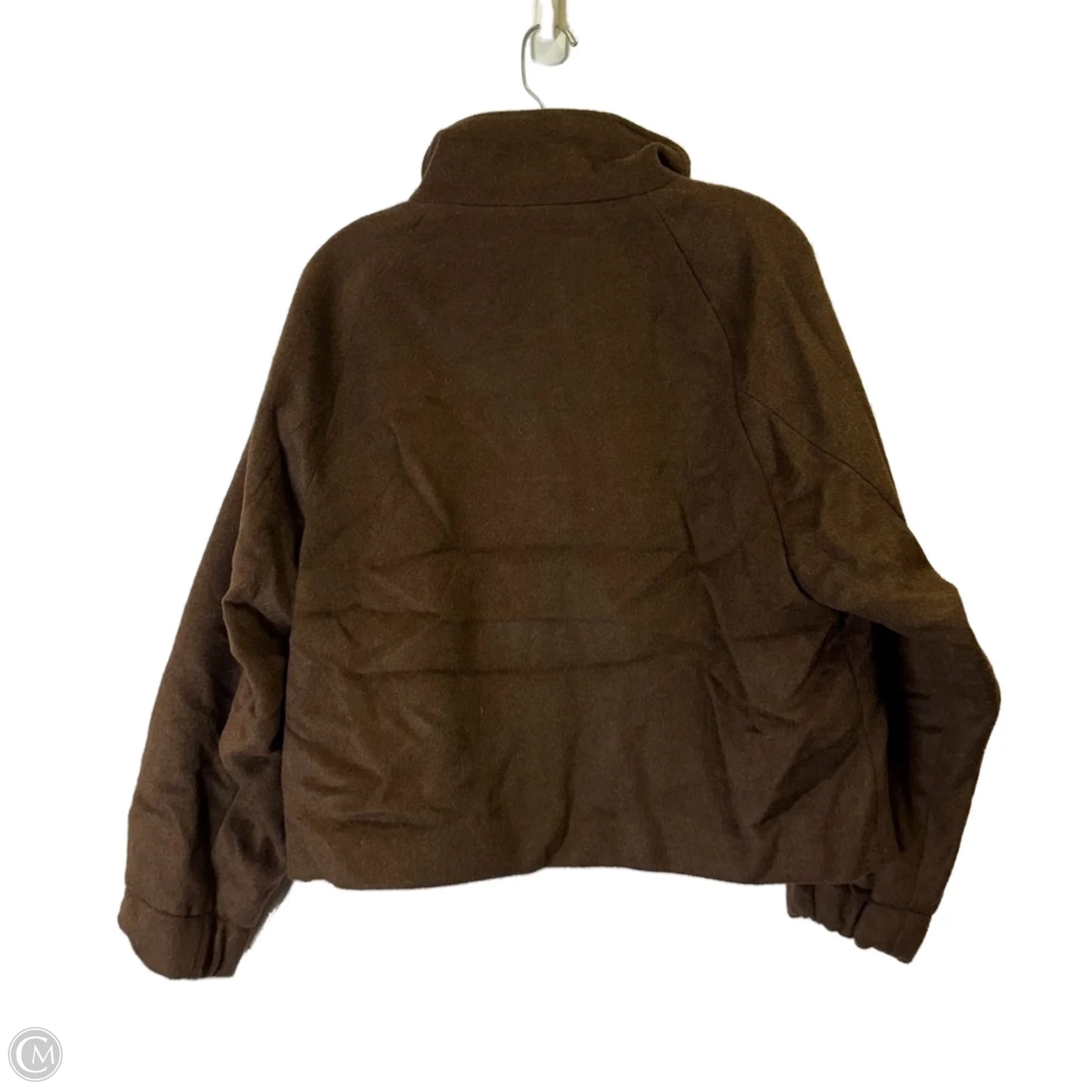 Jacket Shirt By Loft In Brown, Size: M