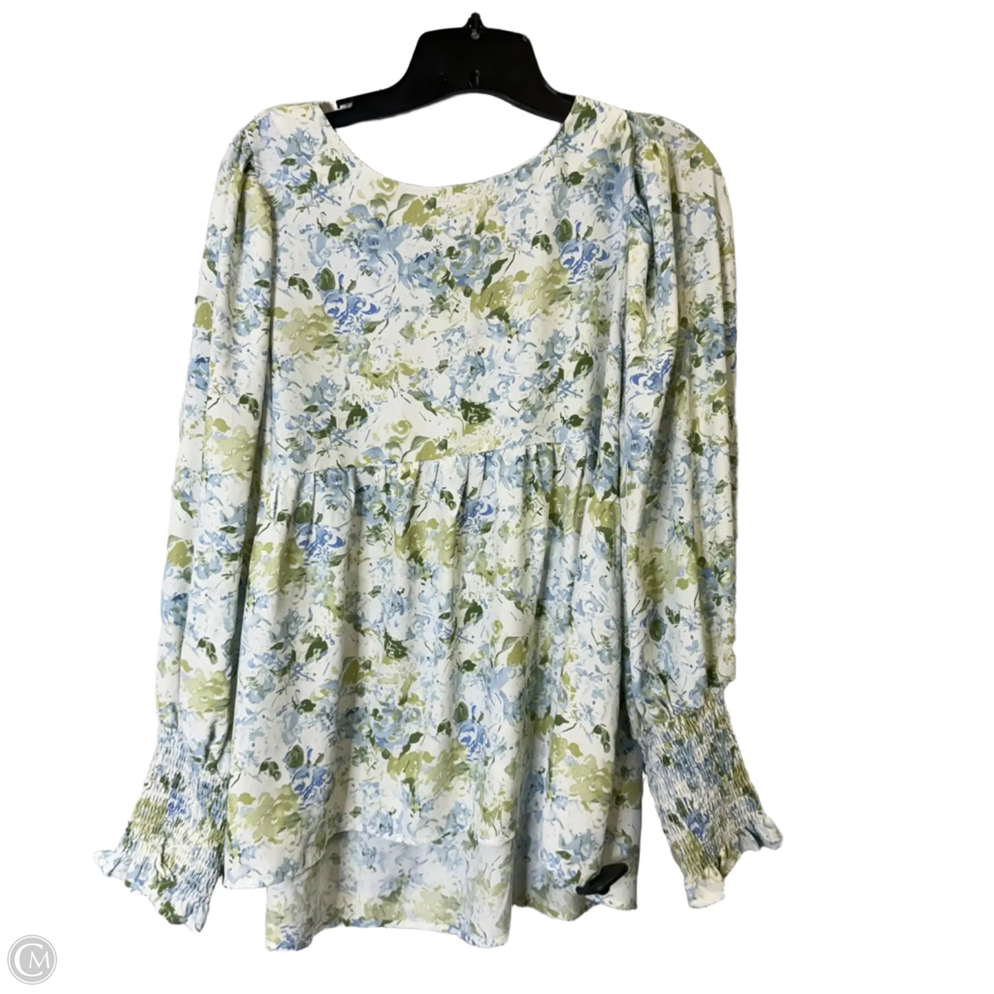 Top Long Sleeve By Entro In Floral Print, Size: M