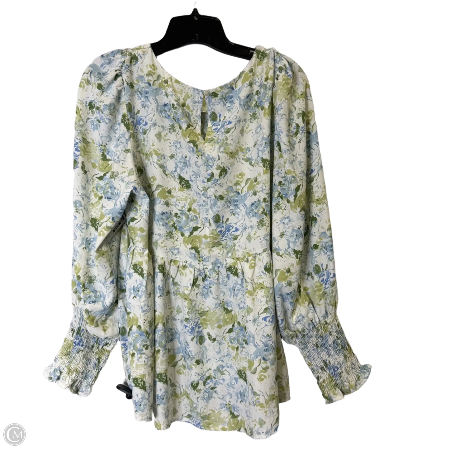 Top Long Sleeve By Entro In Floral Print, Size: M