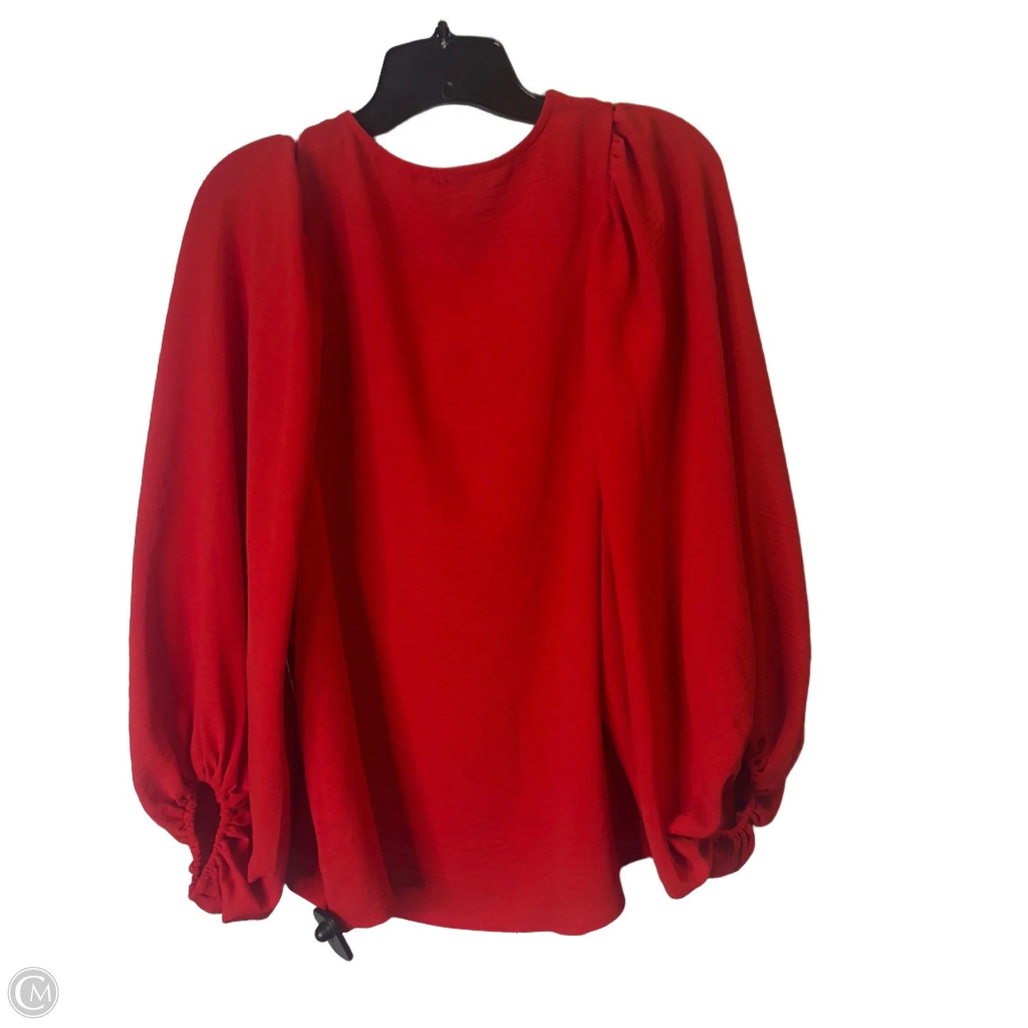 Top Long Sleeve By Clothes Mentor In Red, Size: M