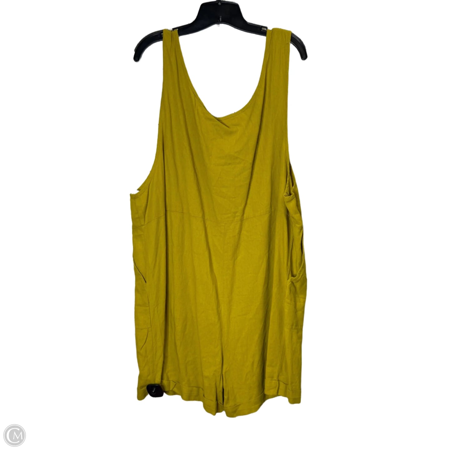 Romper By Zenana Outfitters In Yellow, Size: 2x