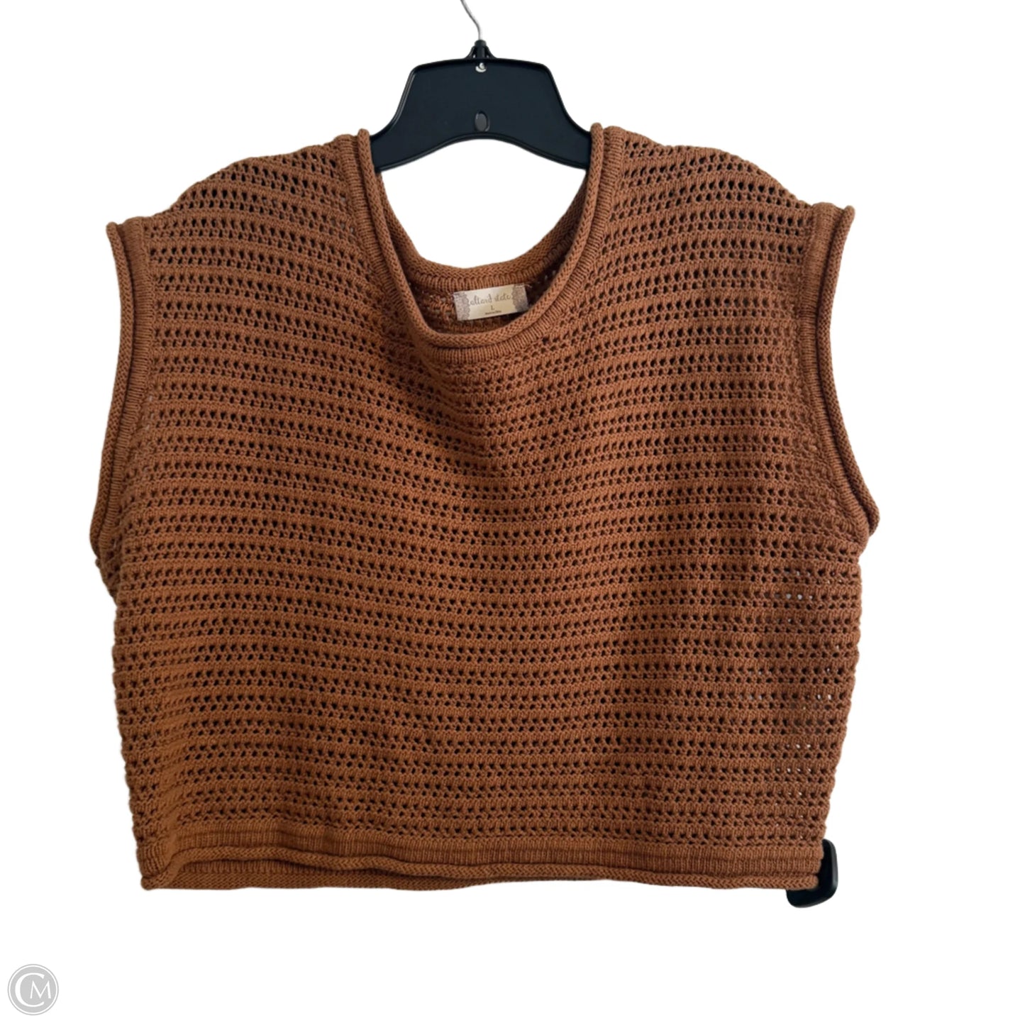 Top Short Sleeve By Altard State In Brown, Size: L