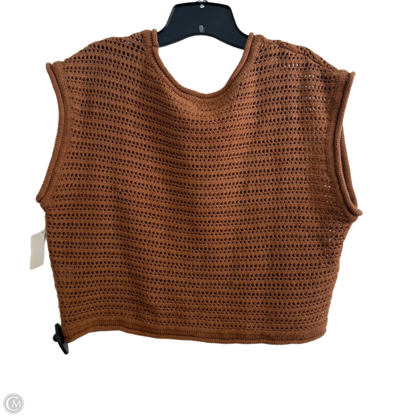 Top Short Sleeve By Altard State In Brown, Size: L