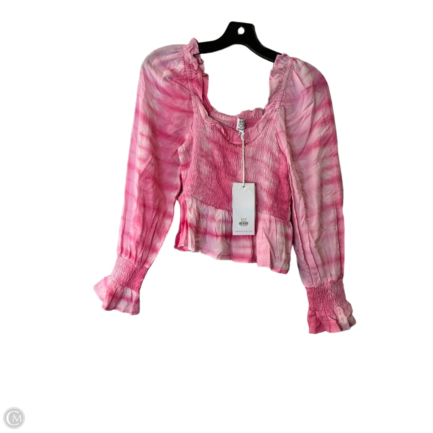 Top Long Sleeve By Clothes Mentor In Pink, Size: M