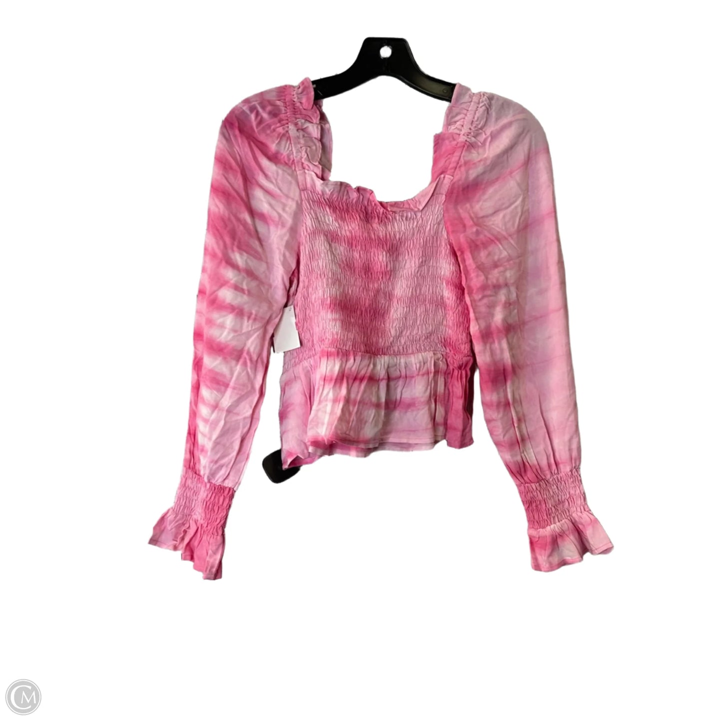 Top Long Sleeve By Clothes Mentor In Pink, Size: M