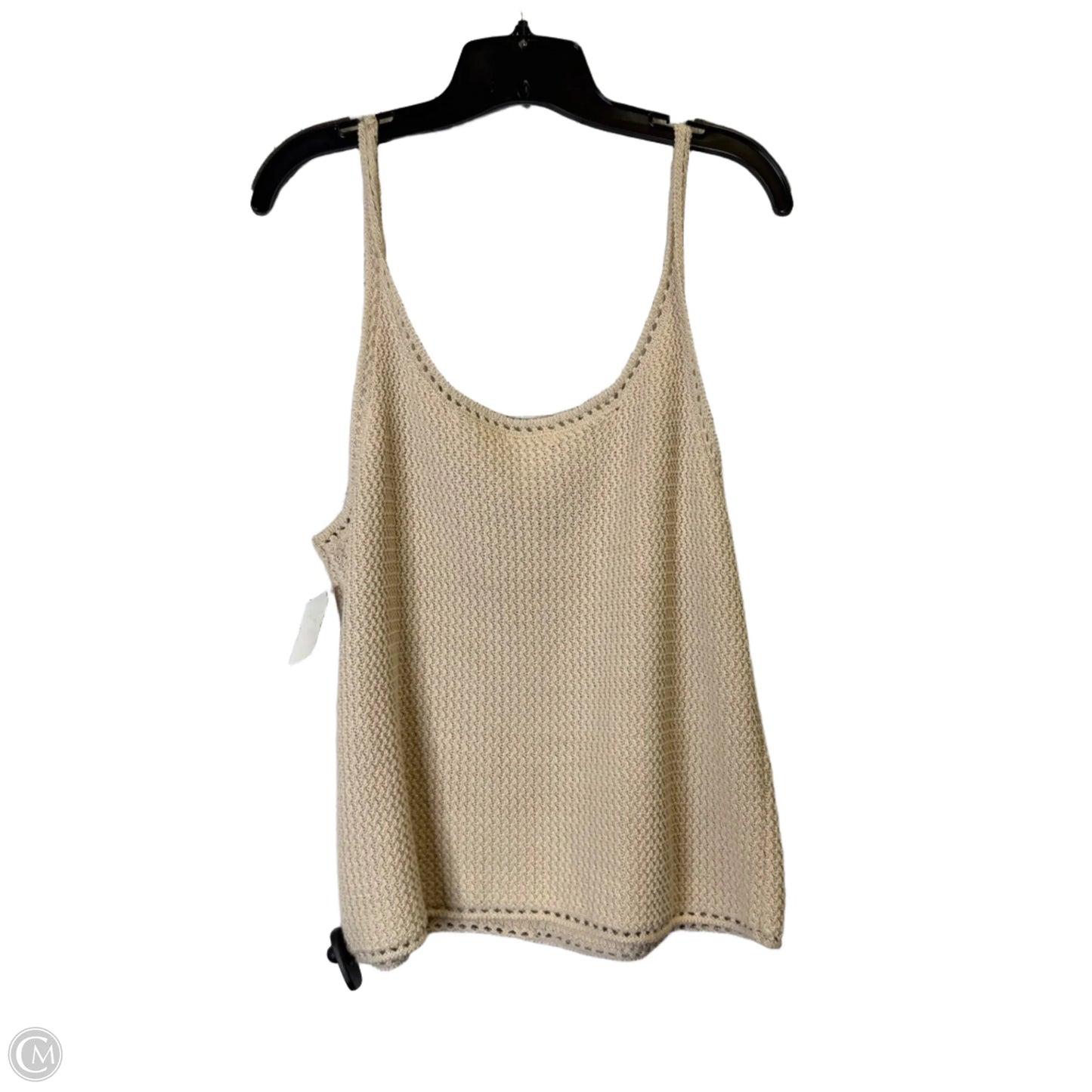 Top Sleeveless By Nine West In Cream, Size: Xxl