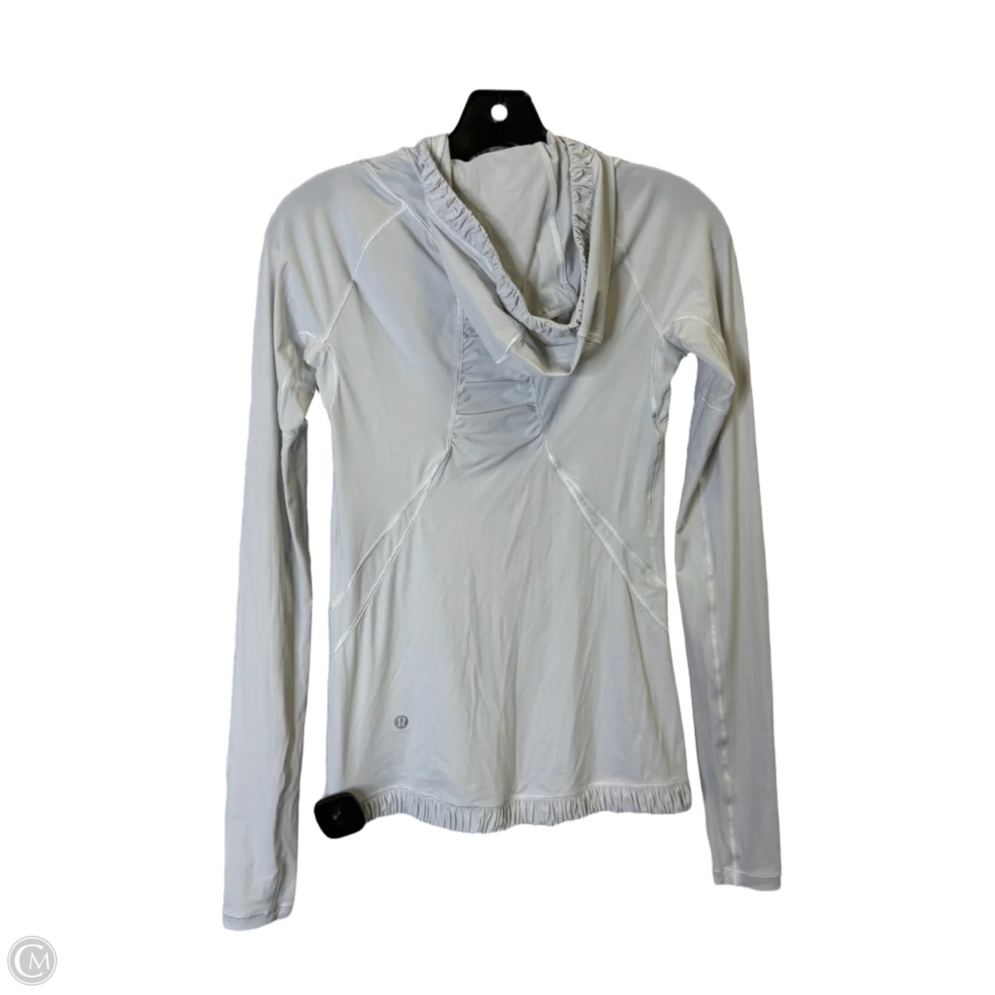 Athletic Jacket By Lululemon In White, Size: S