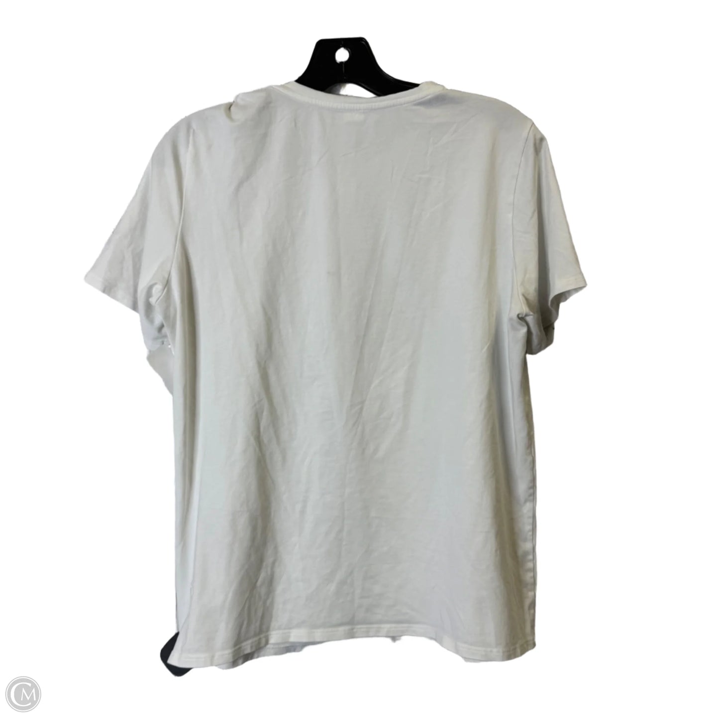Athletic Top Short Sleeve By Lululemon In White, Size: L