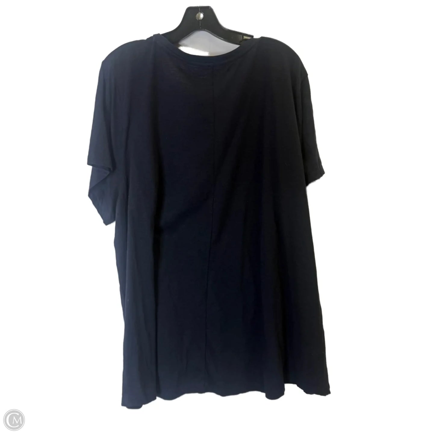 Top Short Sleeve By Crown And Ivy In Navy, Size: 3x