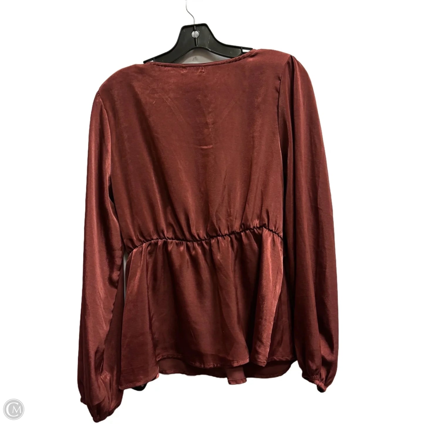 Top Long Sleeve By Maurices In Red, Size: M