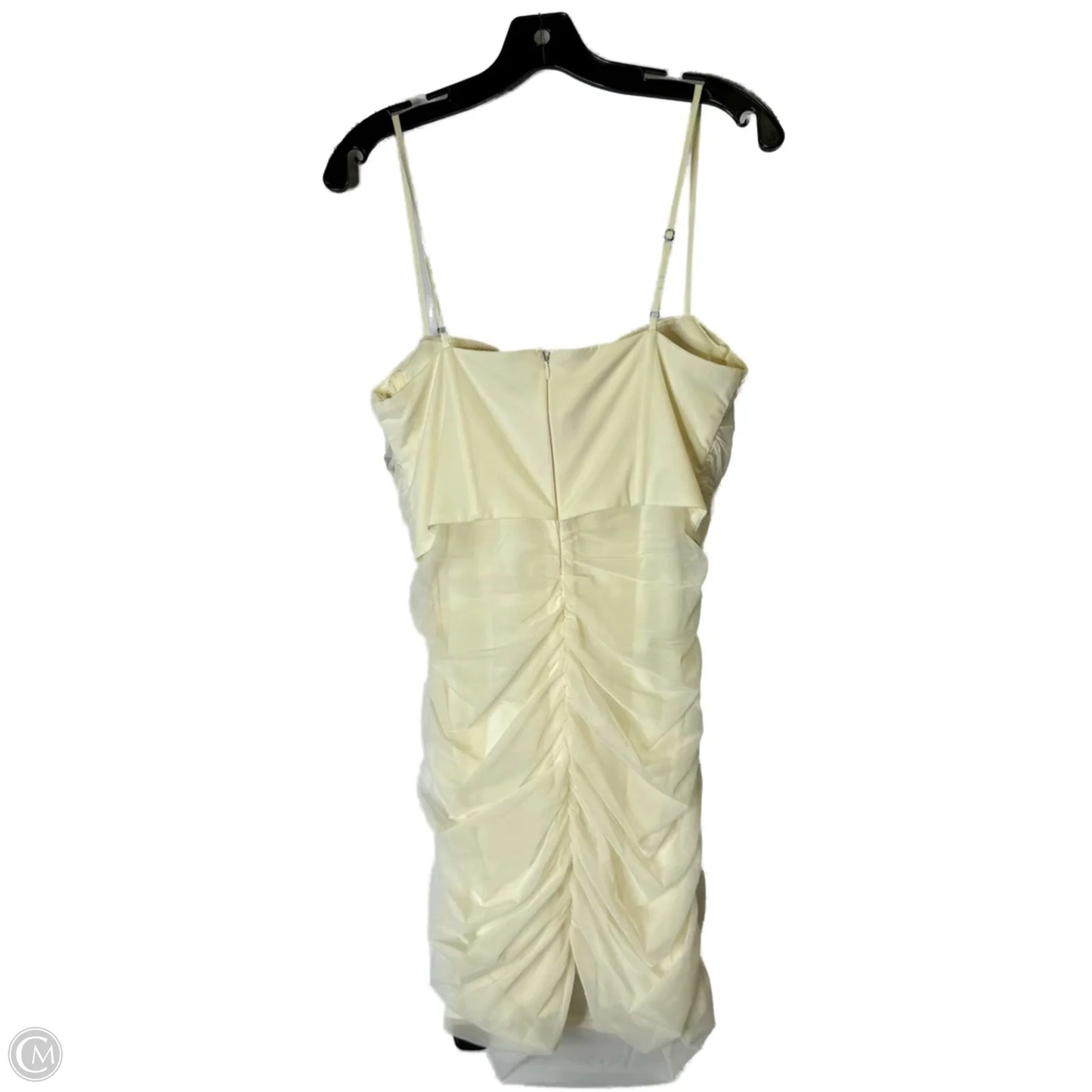 Dress Party Short By Clothes Mentor In Cream, Size: 10