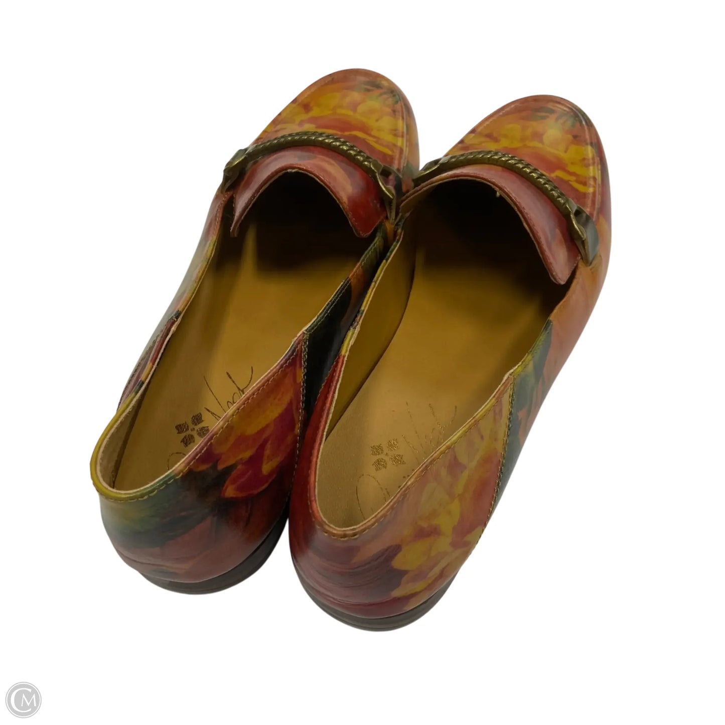 Shoes Designer By Patricia Nash In Red & Yellow, Size: 10