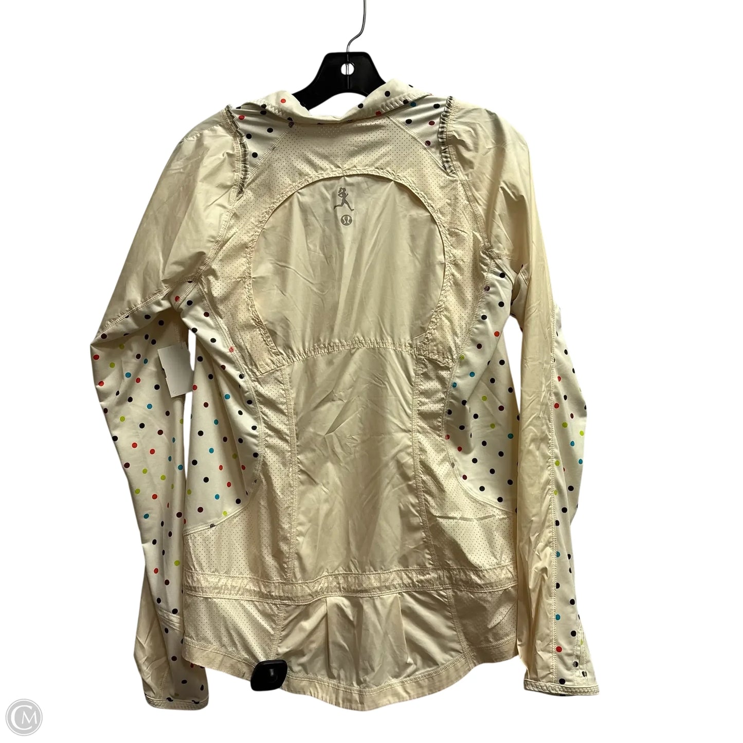 Athletic Jacket By Lululemon In Cream, Size: M