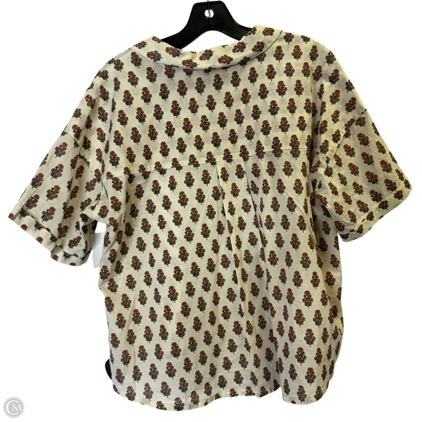 Top Short Sleeve By Melrose And Market In Floral Print, Size: M