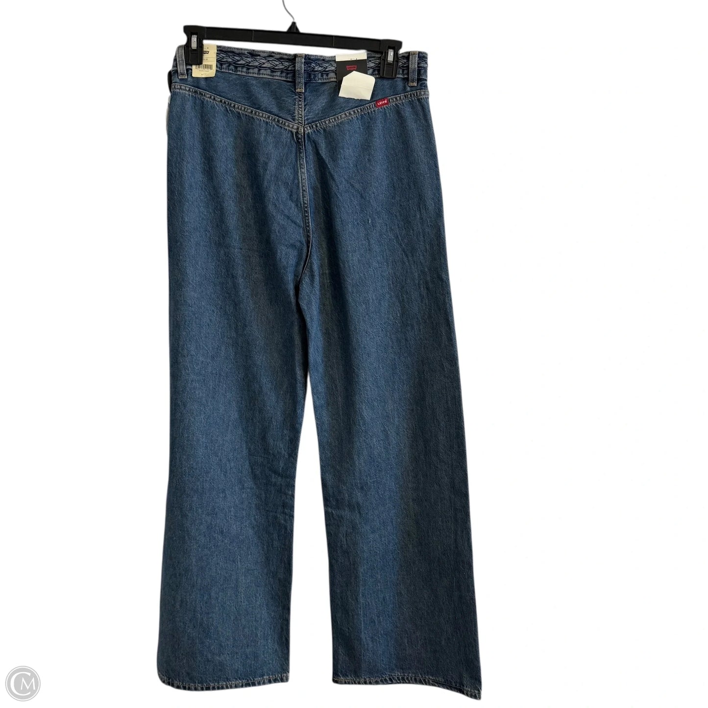Jeans Wide Leg By Levis In Blue Denim, Size: 8