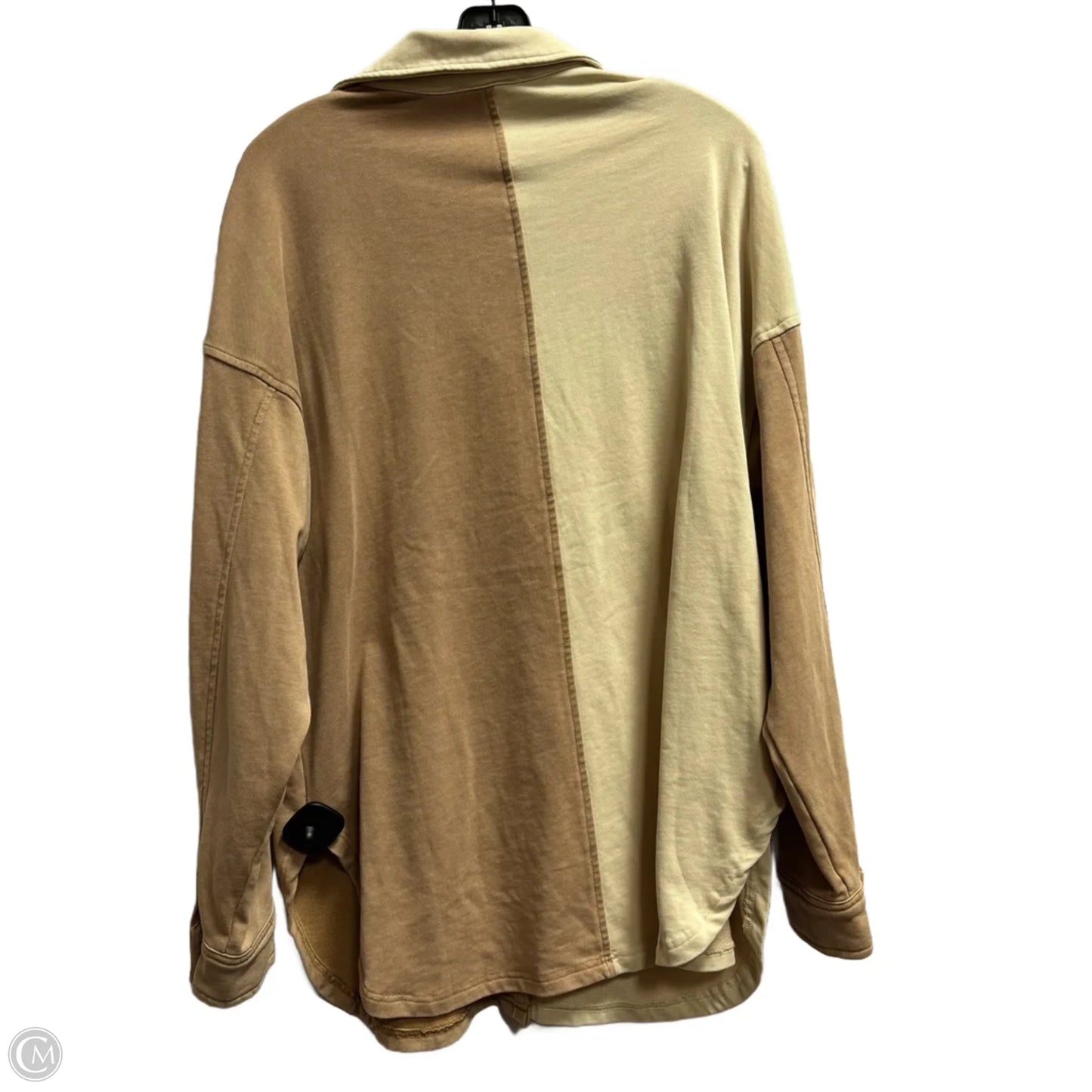 Jacket Shirt By Dress Up In Brown, Size: S