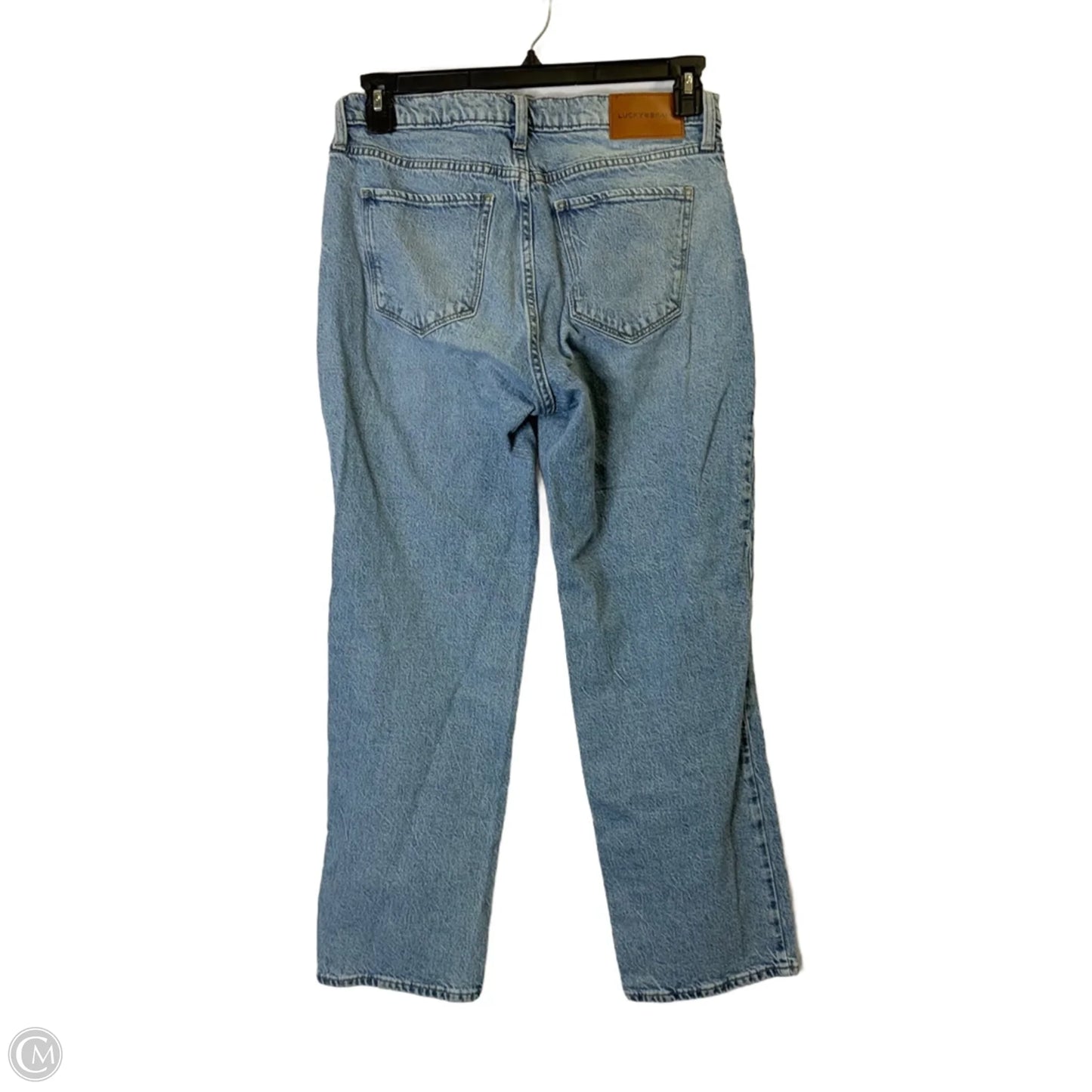 Jeans Straight By Lucky Brand In Blue Denim, Size: 8