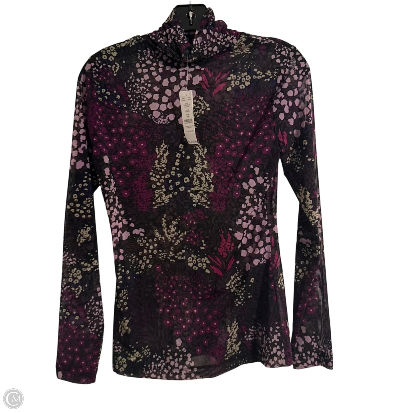 Top Long Sleeve By White House Black Market In Floral Print, Size: Xs