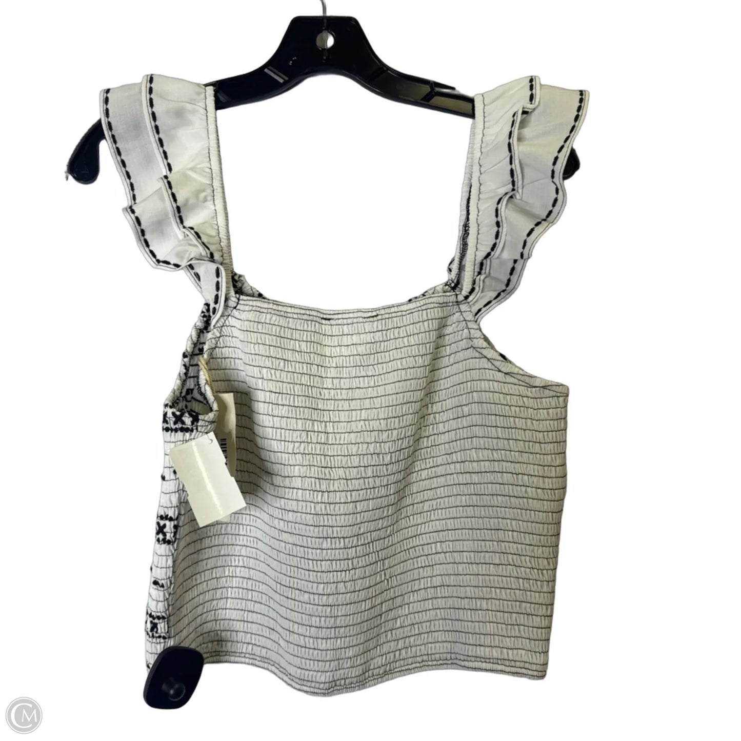 Top Sleeveless By Savanna Jane In White, Size: L
