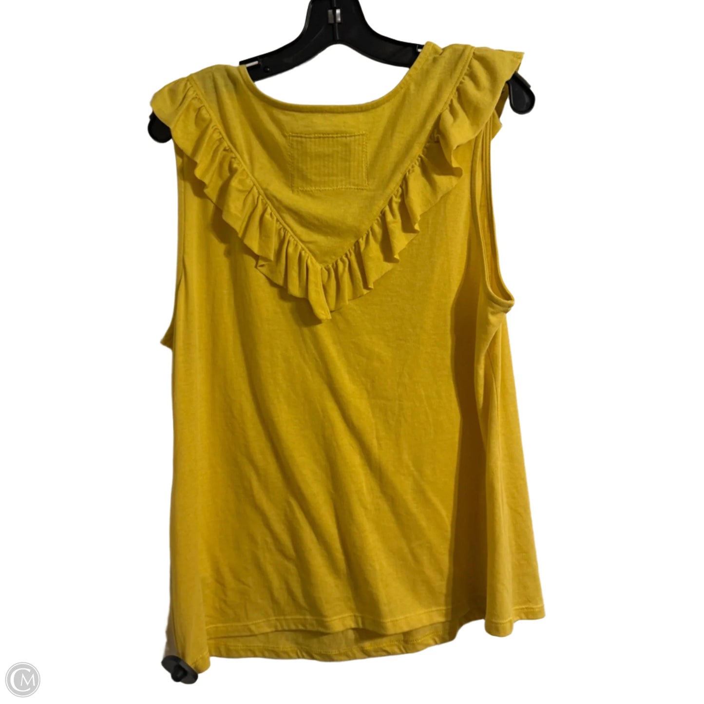 Top Sleeveless By Maeve In Yellow, Size: L