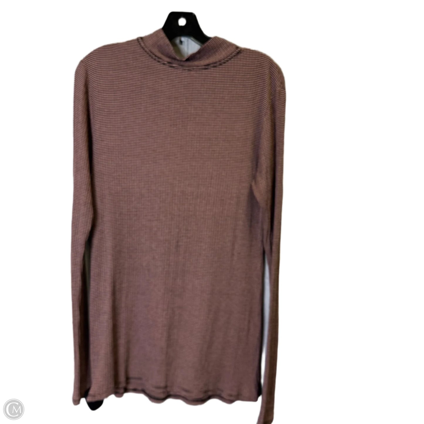 Top Long Sleeve By Free People In Striped Pattern, Size: L