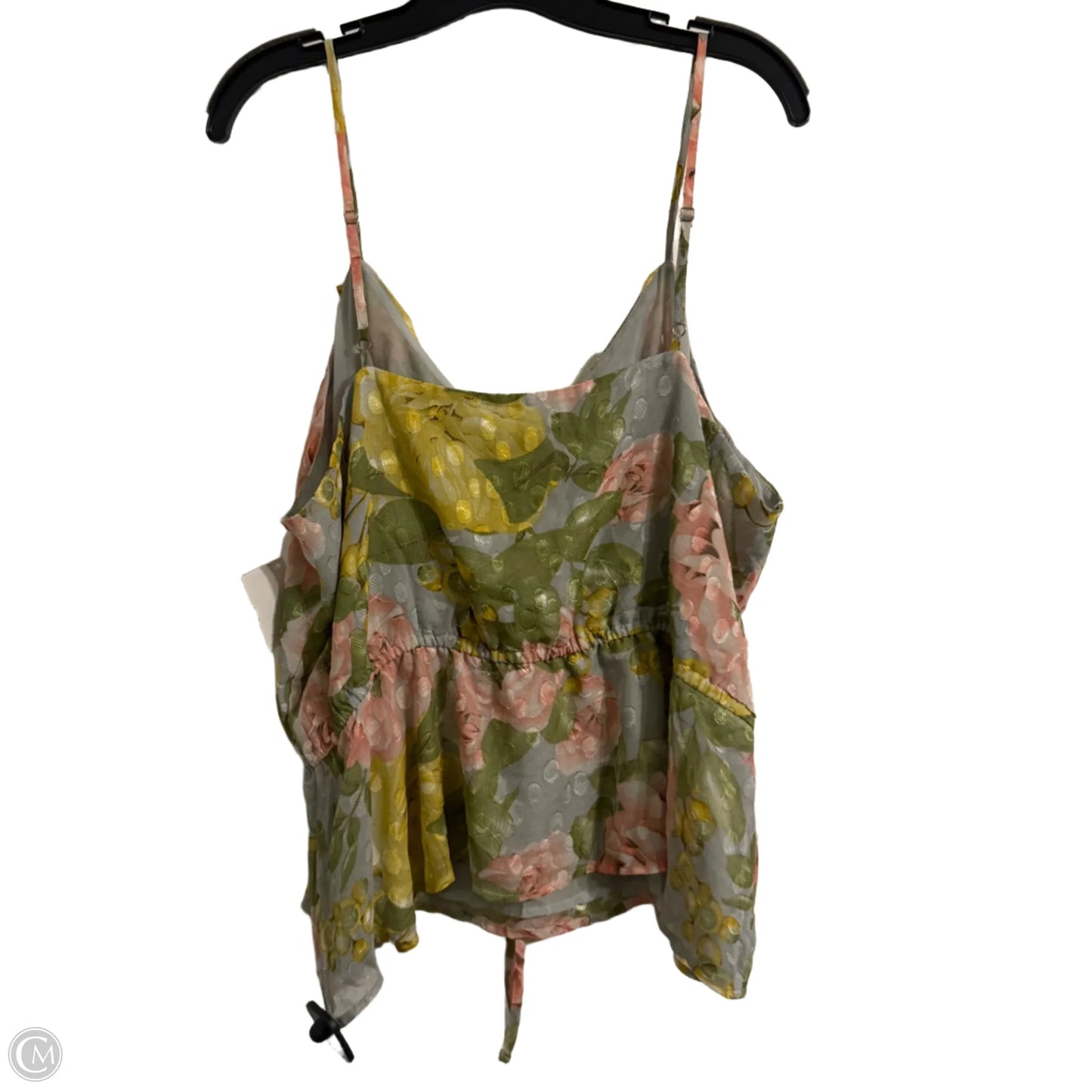 Top Sleeveless By Express In Floral Print, Size: Xl