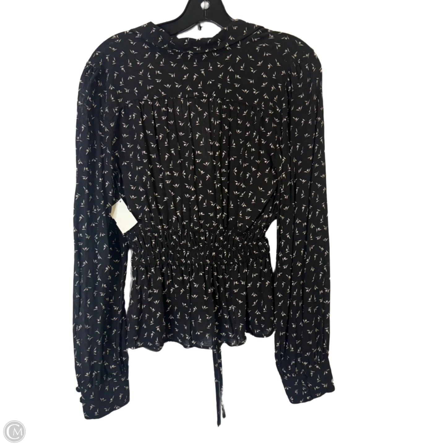 Top Long Sleeve By Free People In Black, Size: S