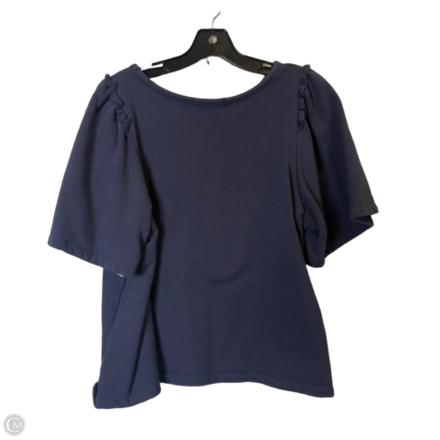 Top Short Sleeve By Eri + Ali In Navy, Size: M