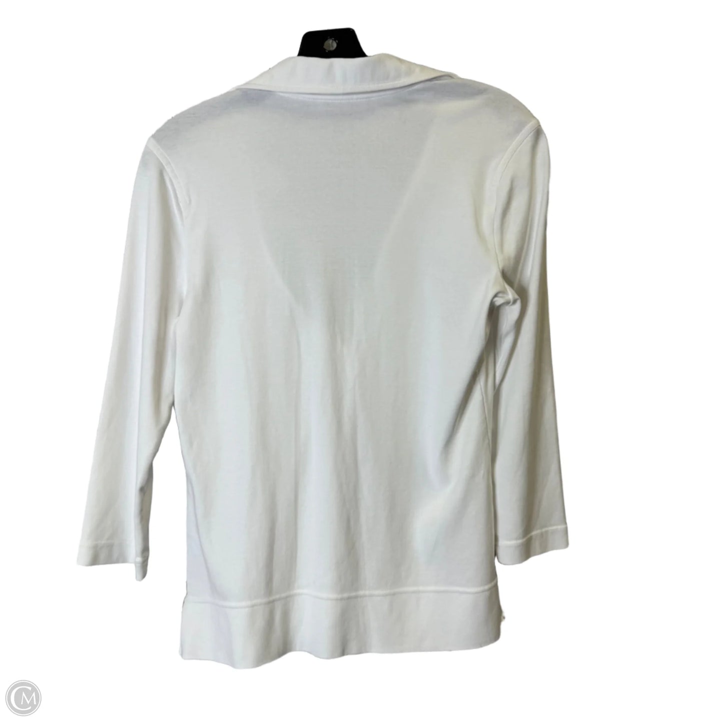 Top Long Sleeve By Cmc In White, Size: M