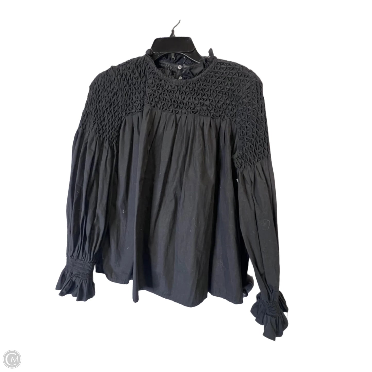 Top Long Sleeve By Maeve In Black, Size: 2