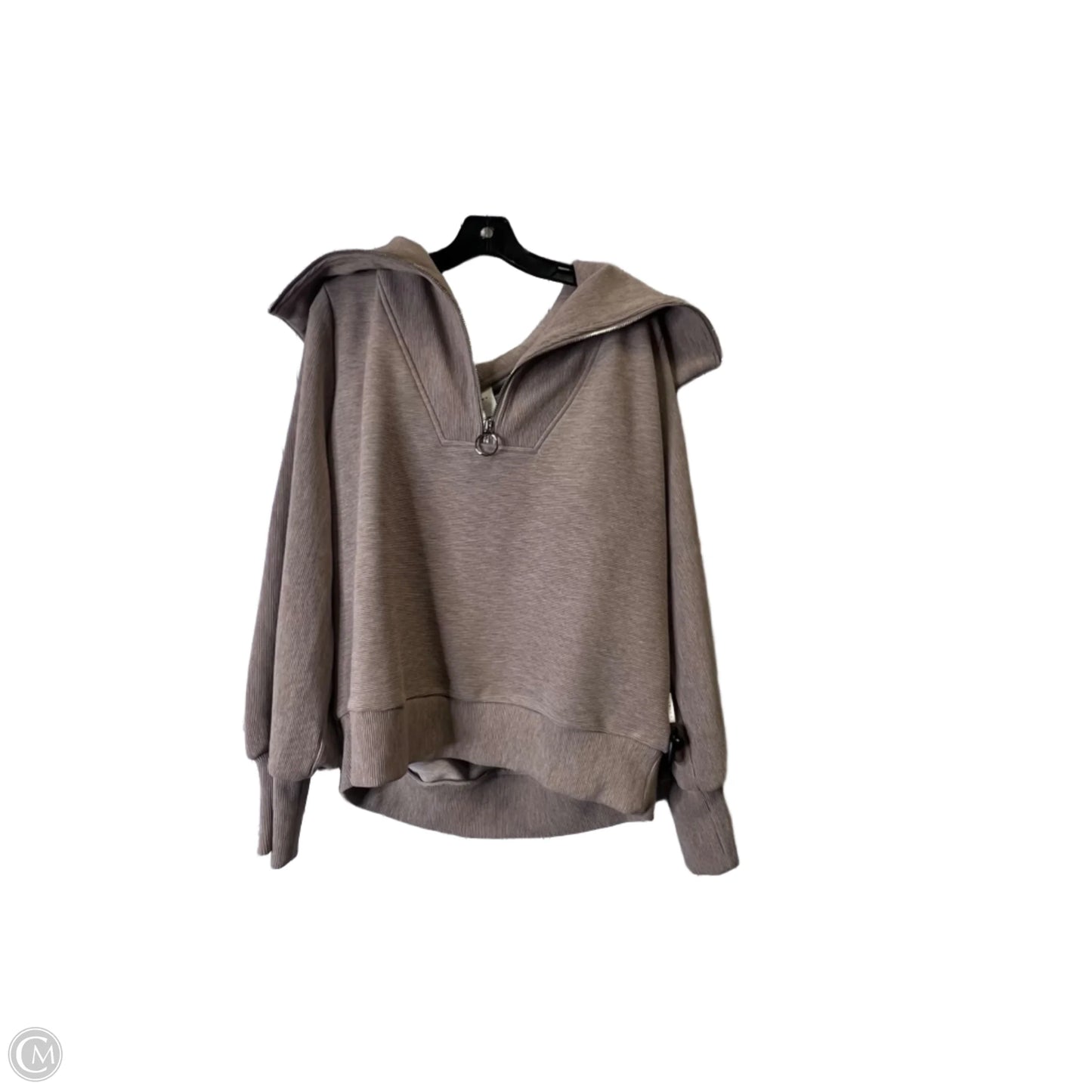 Sweatshirt Collar By Varley In Beige, Size: Xl