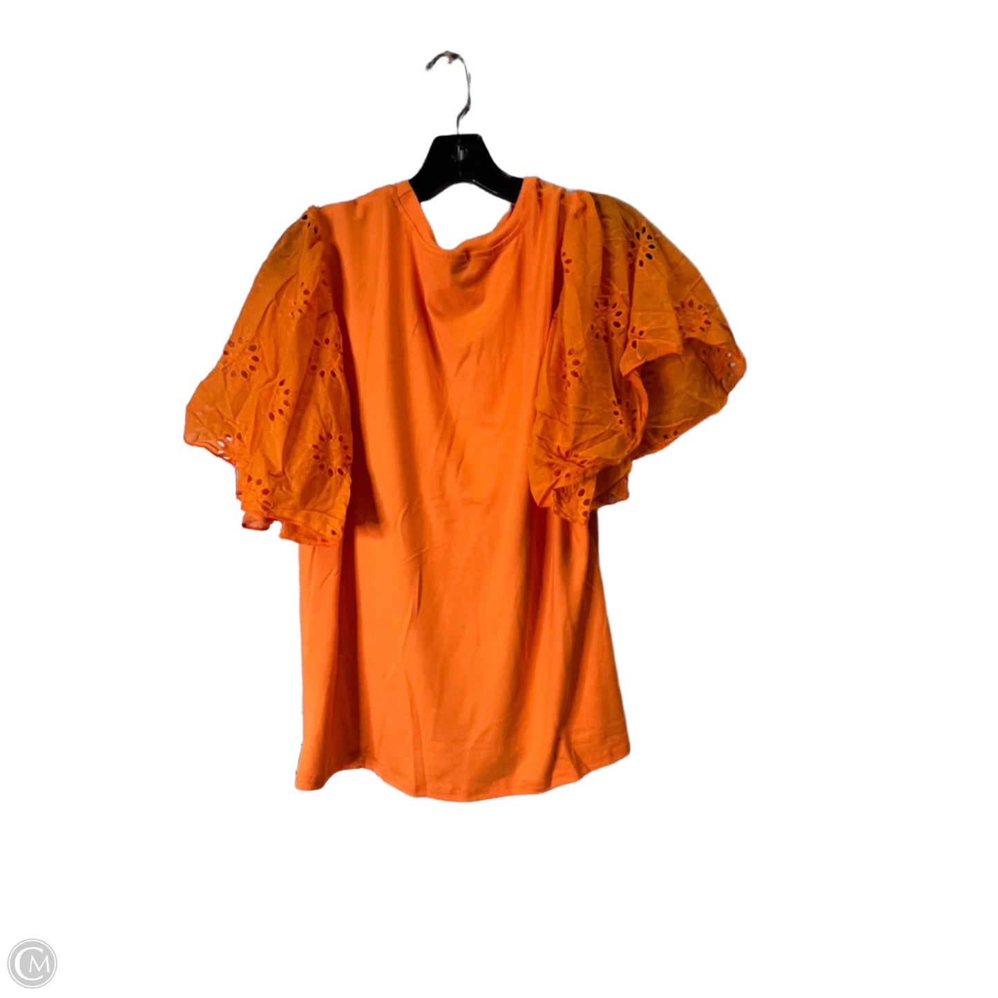 Top Short Sleeve By Shein In Orange, Size: 12