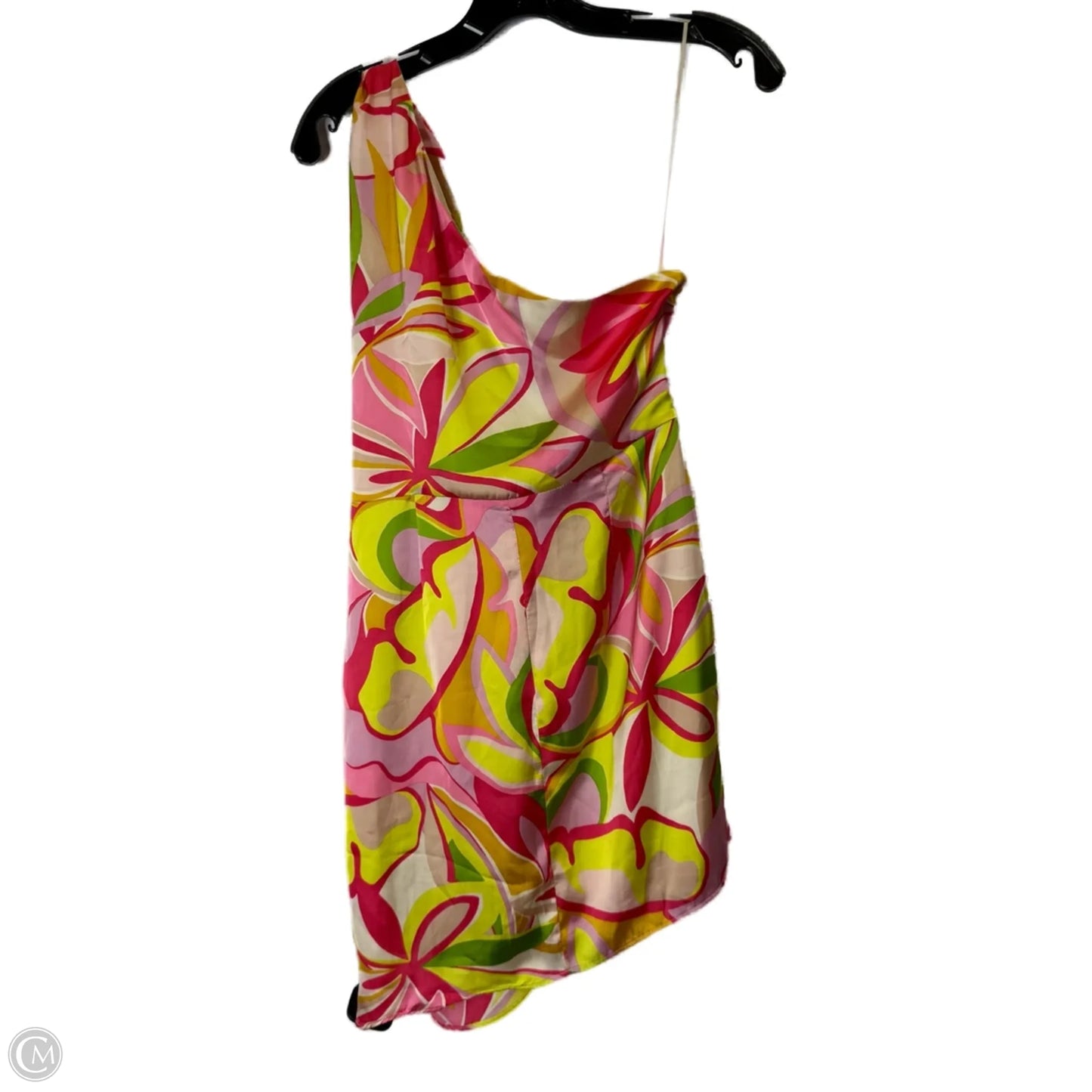 Dress Casual Midi By Vestique In Green & Pink, Size: L