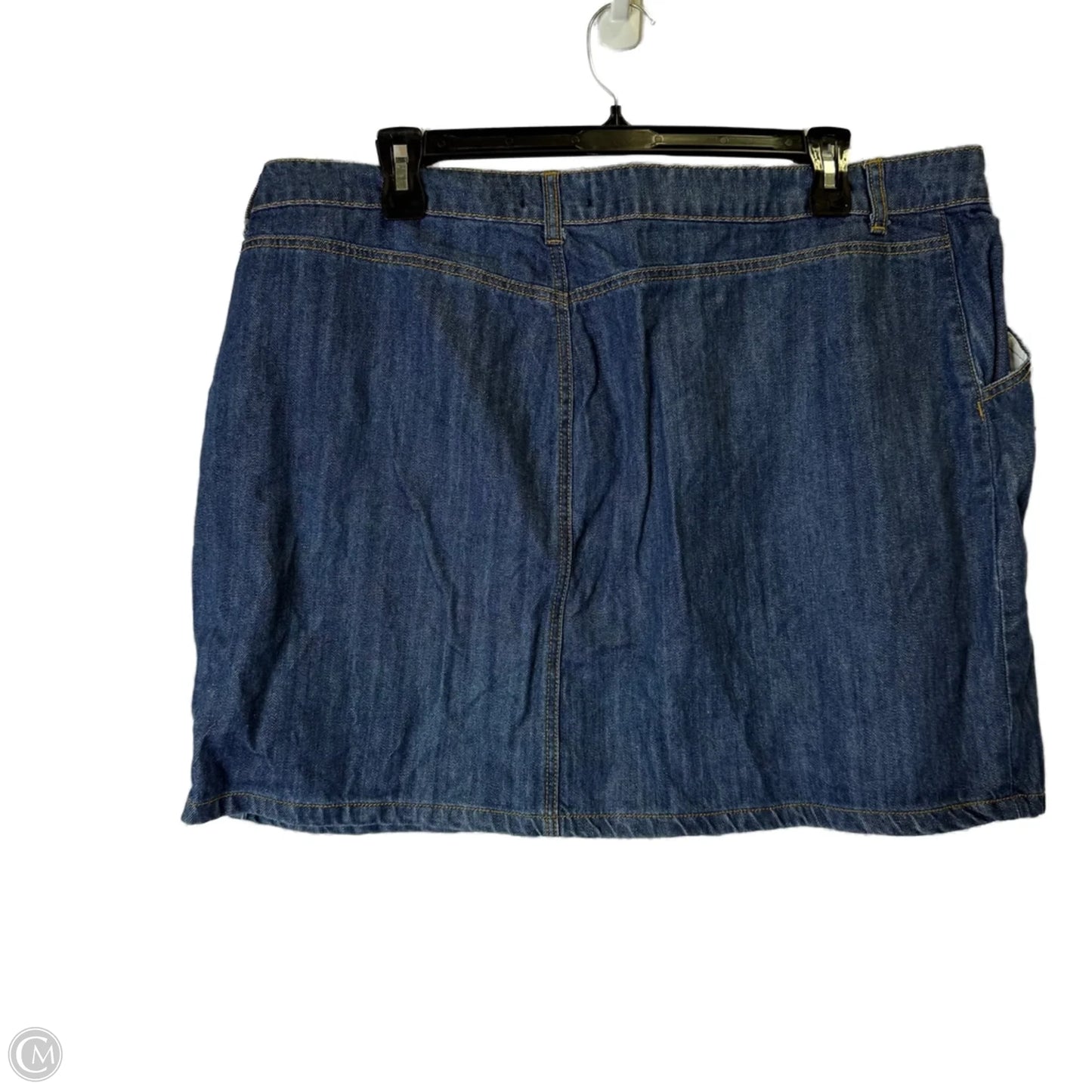 Skirt Mini & Short By Forever 21 In Blue Denim, Size: 20
