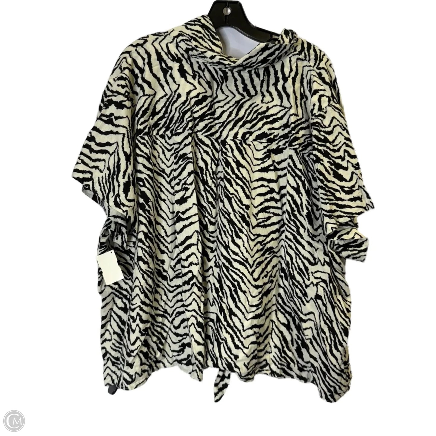 Top Short Sleeve By Ava & Viv In Animal Print, Size: 3x