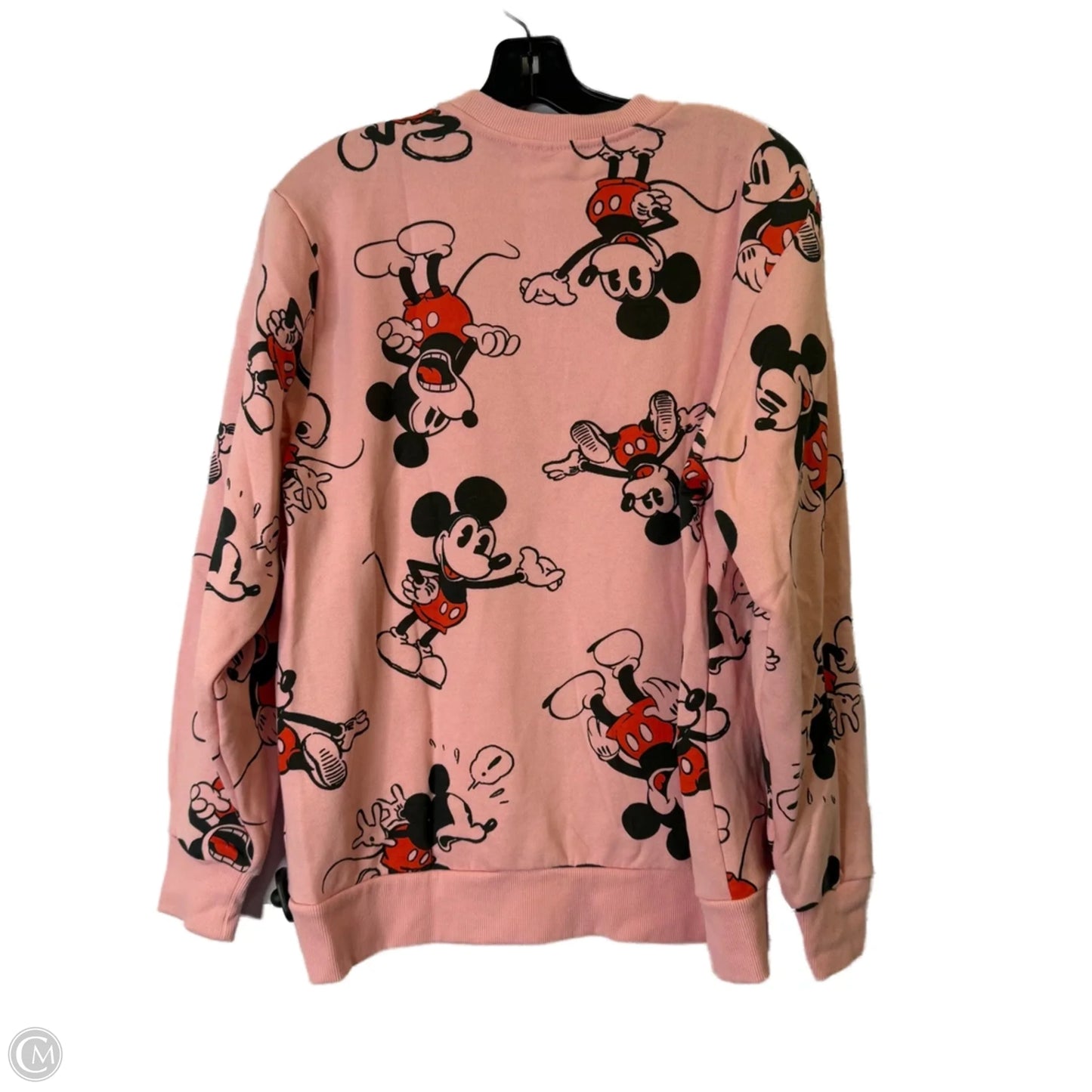 Sweatshirt Crewneck By Disney Store In Pink, Size: M