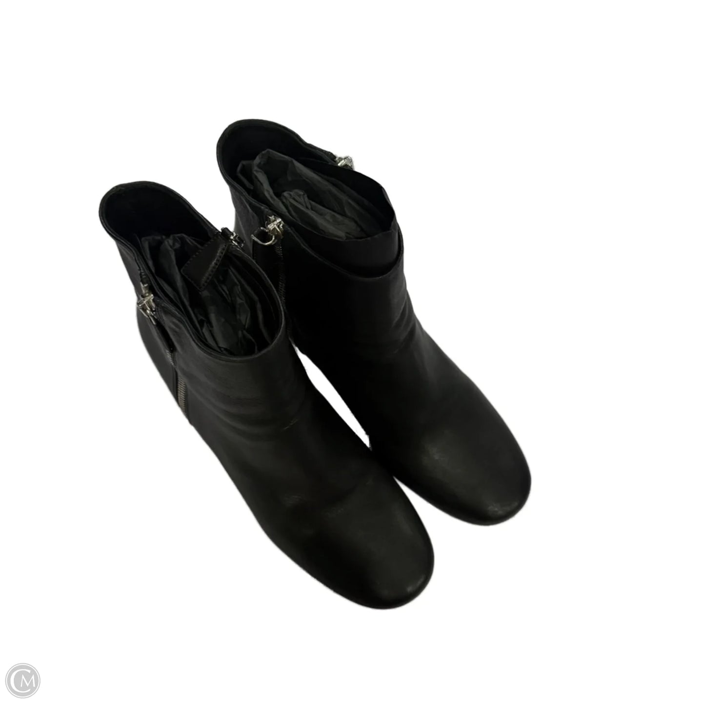 Boots Luxury Designer By Prada In Black, Size: 9.5