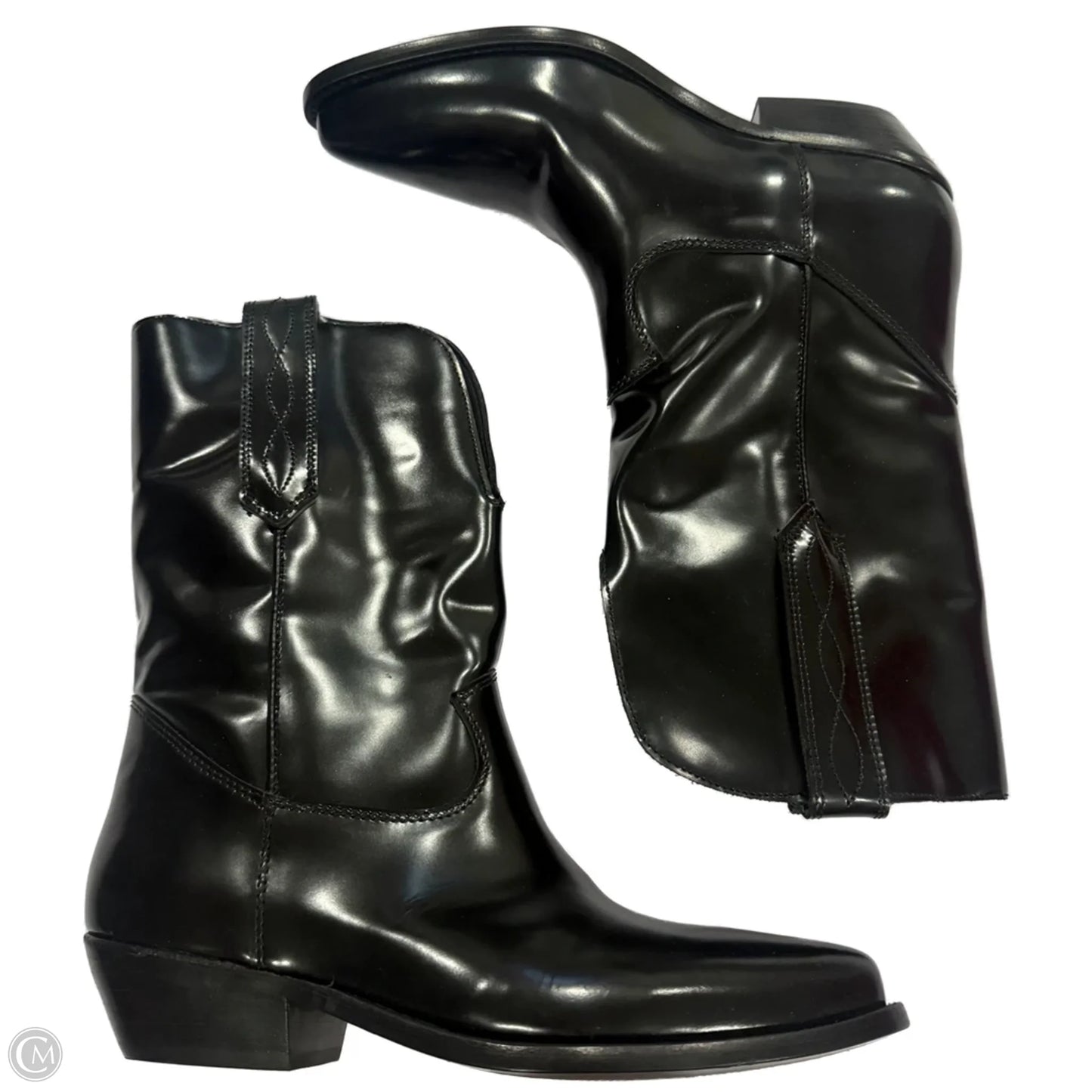 Boots Western By Steve Madden In Black, Size: 7.5